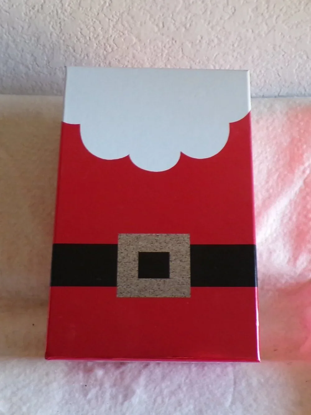 3 Santa Clause Gift Boxes Decor New Suit Belt Beard